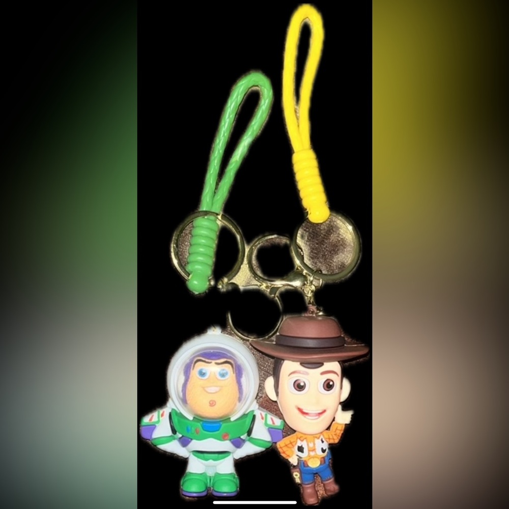 New Disney ToyStory Amine Style KeyChains Buzz & woody  Bundle. - Picture 3 of 14